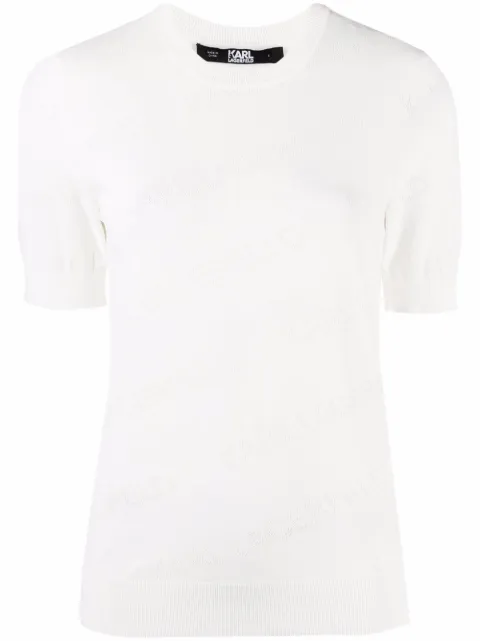 Karl Lagerfeld all-over logo T-shirt