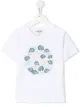 Image 1 of Kenzo Kids logo fish print T-shirt