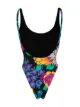 Image 2 of Saint Laurent floral-print scoop-back swimsuit