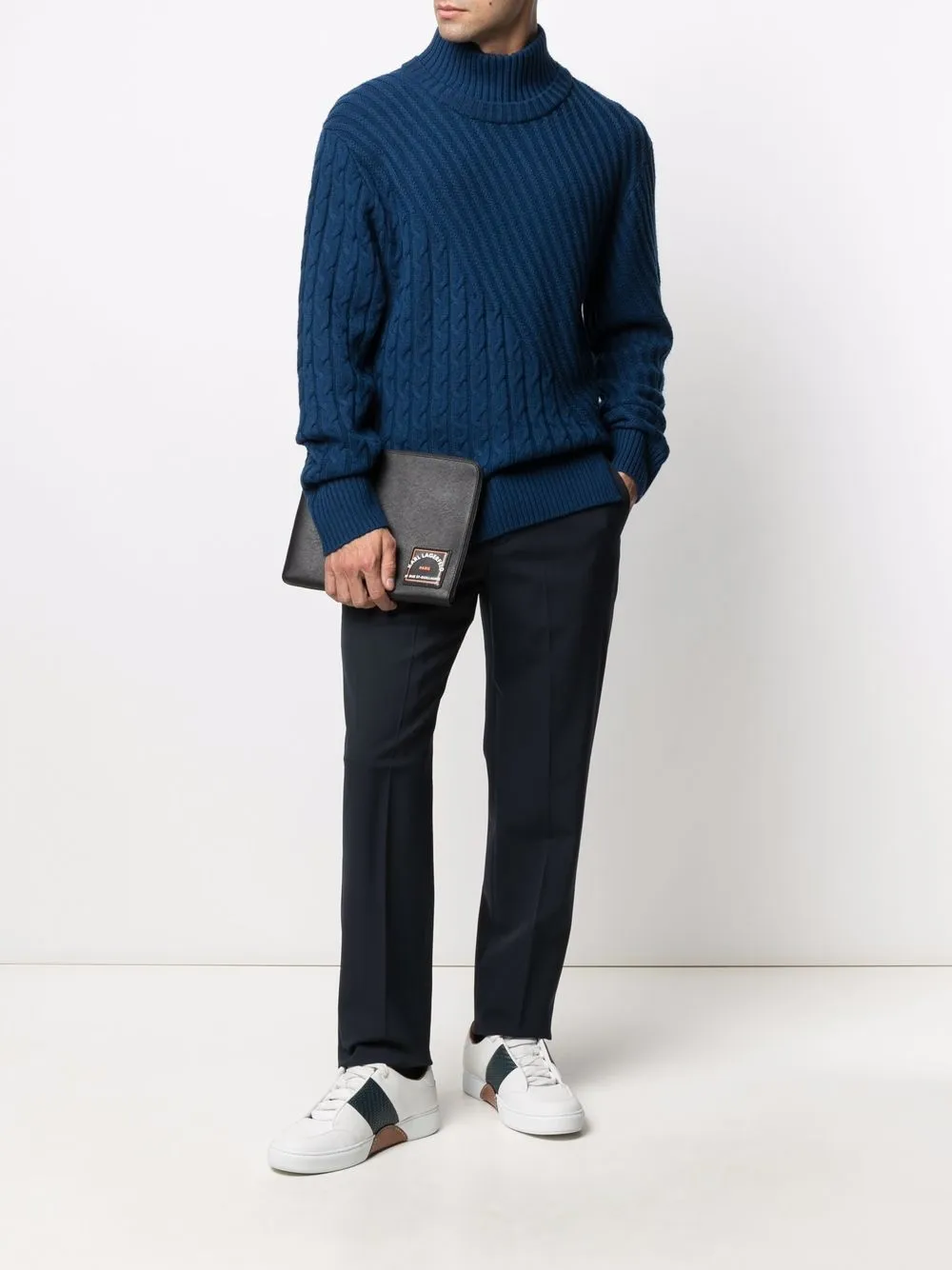 фото Karl lagerfeld сумка для ноутбука rsg из сафьяновой кожи