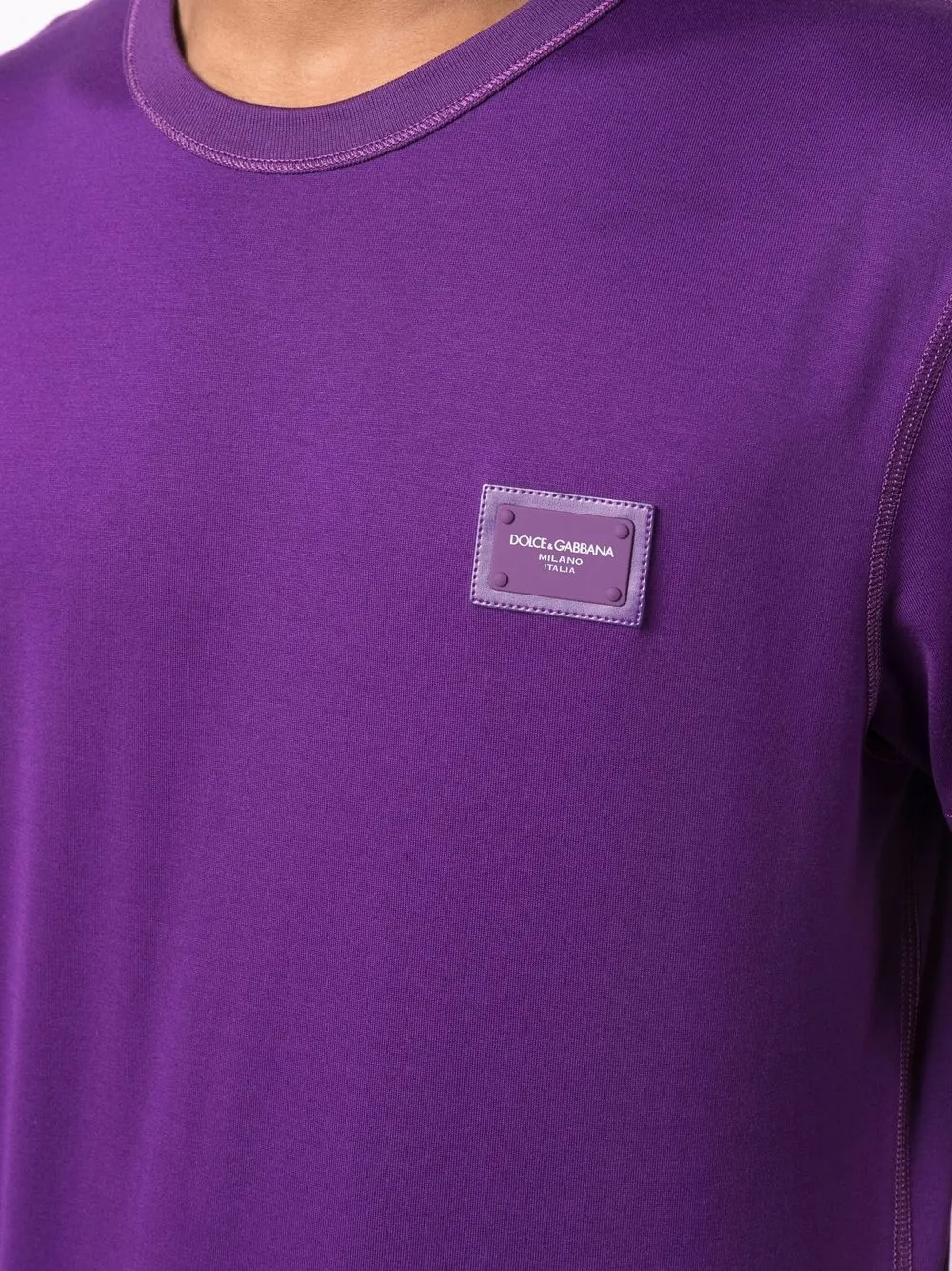 фото Dolce & gabbana футболка с нашивкой-логотипом