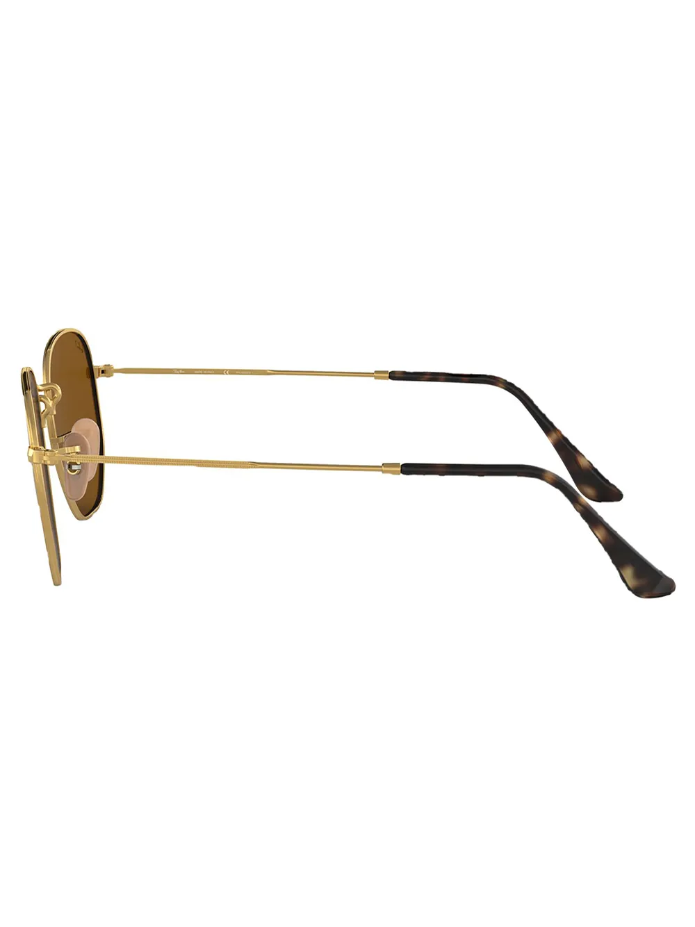 Ray-Ban Zonnebril met rond montuur Bruin