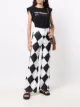 Karl Lagerfeld x Kenneth diamond-print trousers