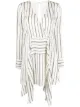 Image 1 of RAQUETTE empire-line striped dress