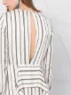 RAQUETTE empire-line striped dress