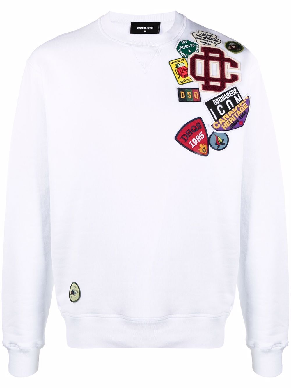 Dsquared2 Patch-detail Sweatshirt In White
