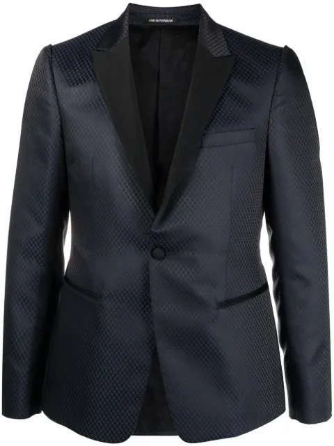 Emporio Armani contrasting-collar dinner jacket