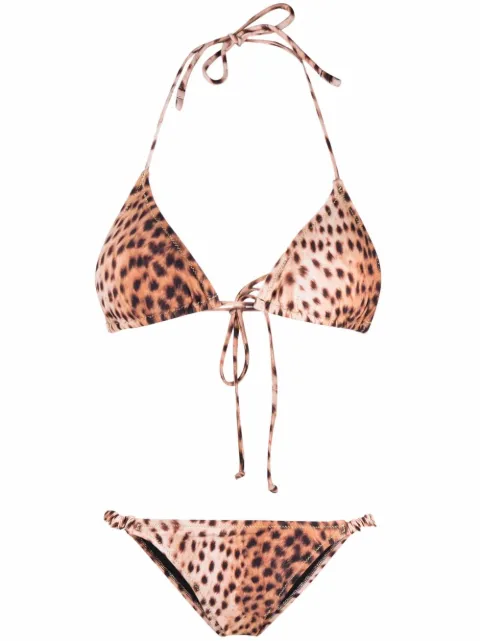 Reina Olga Scrunchie cheetah triangle bikini 