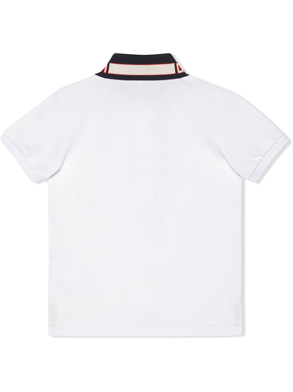 фото Gucci kids рубашка поло с логотипом на воротнике