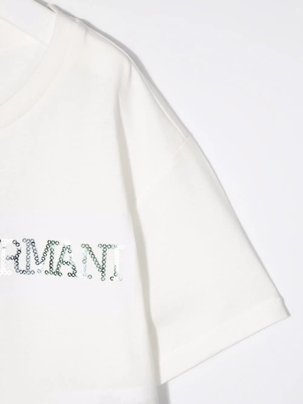 Emporio Armani Kids T-shirt met geborduurd logo Wit