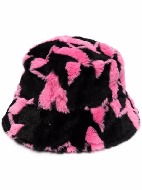 Karl Lagerfeld K/Monogram faux-fur 