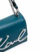 Karl Lagerfeld logo-plaque leather satchel bag