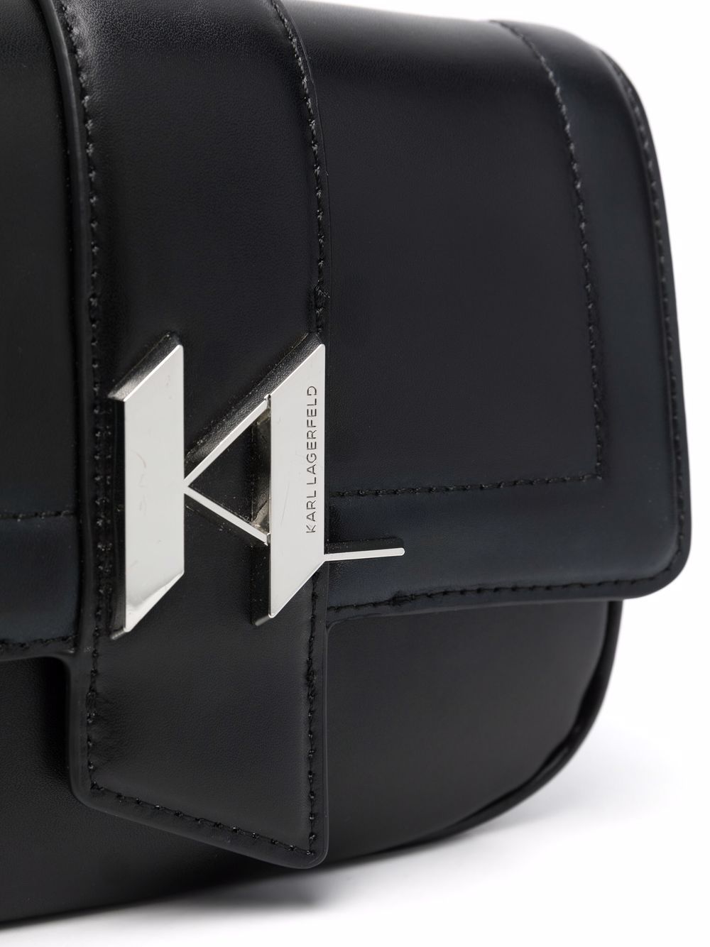 Karl Lagerfeld Small K/Signature Saddle Bag - Farfetch