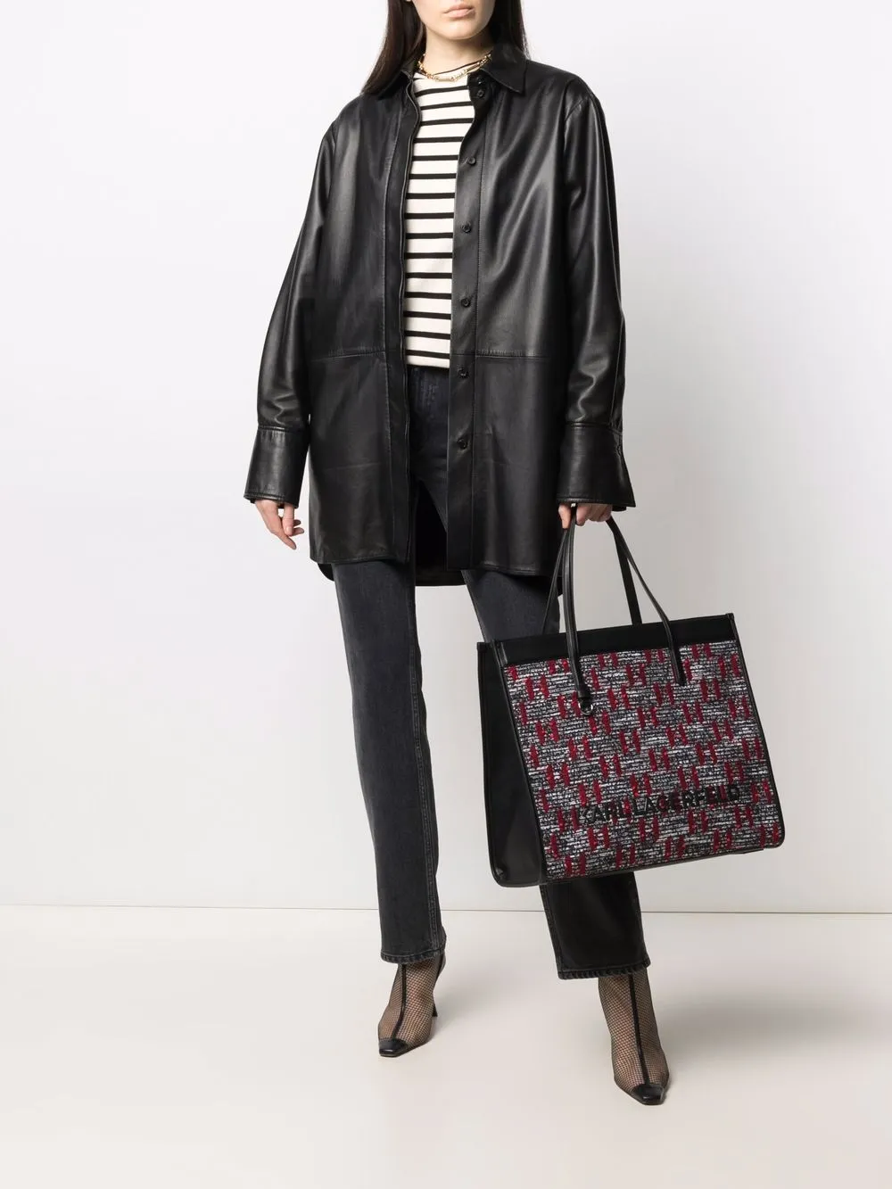 фото Karl lagerfeld сумка-тоут k/skuare из букле