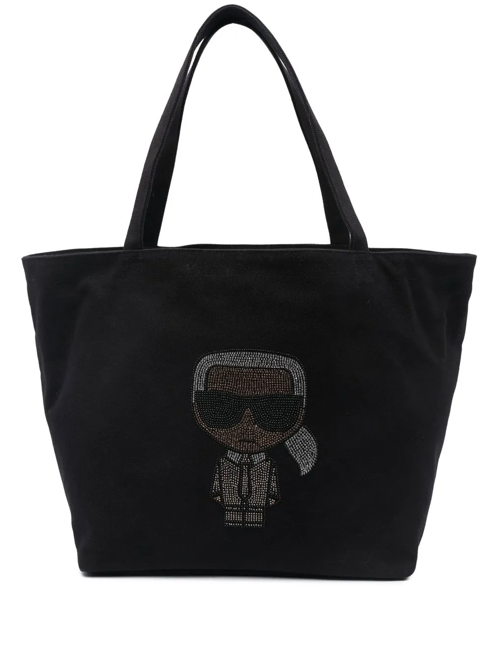 

Karl Lagerfeld tote K/Ikonik con strass de Karl - Negro