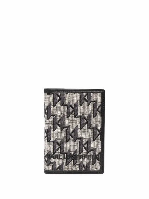 Karl Lagerfeld cartera con monograma estampado