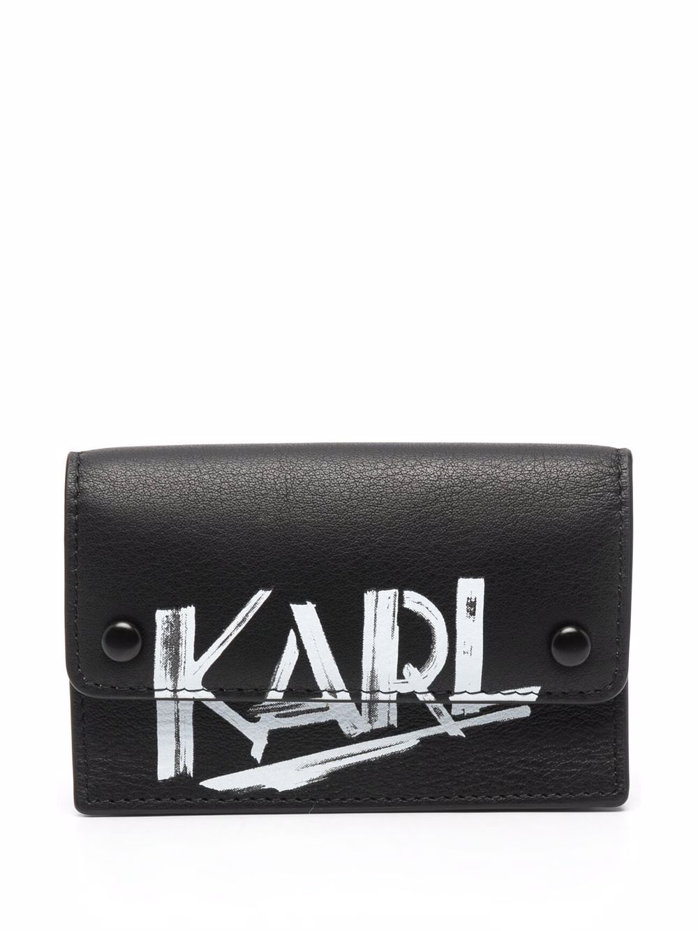 

Karl Lagerfeld cartera con logo estampado - Negro