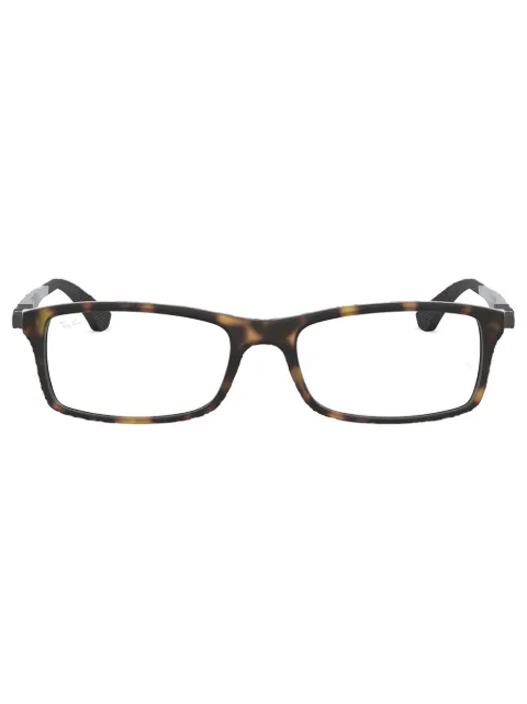 Ray-Ban rectangle-frame tortoise glasses