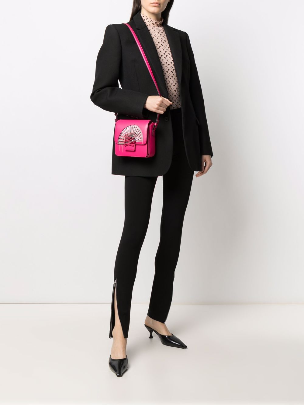 Karl Lagerfeld K/Autograph leren tas - Roze