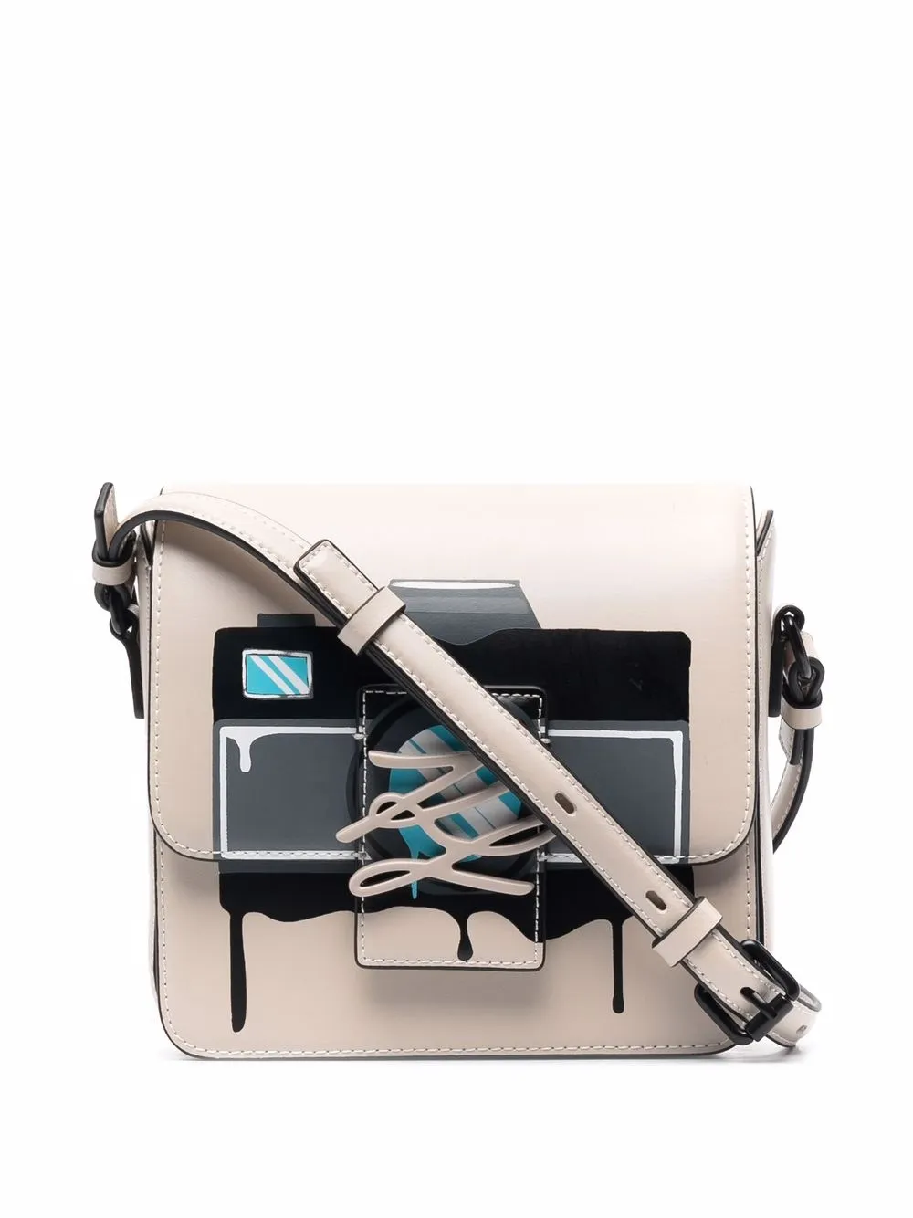 

Karl Lagerfeld Autograph camera-print bag - Neutrals