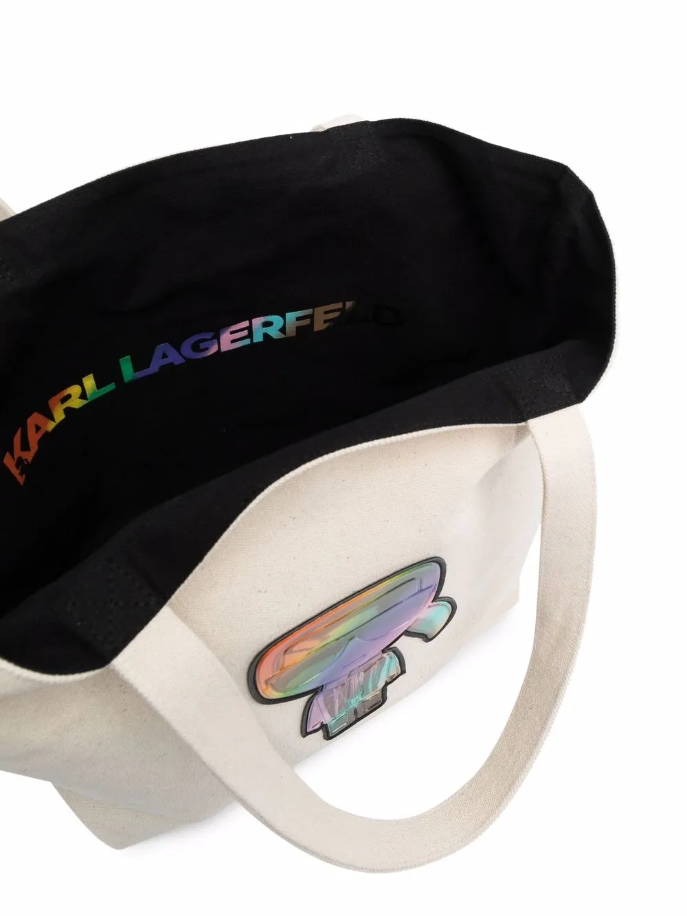 фото Karl lagerfeld двусторонняя сумка-тоут k/pride из канваса