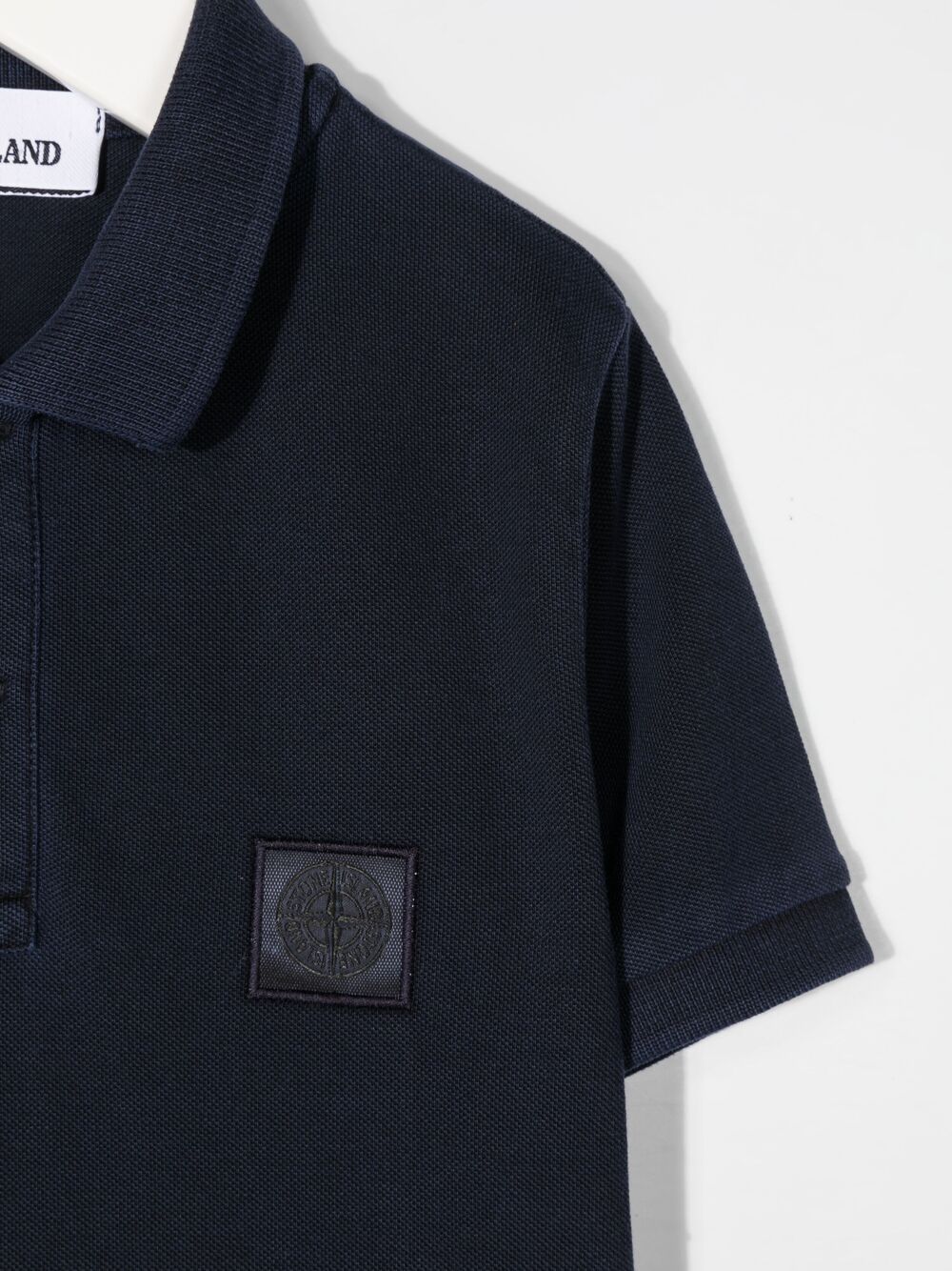 фото Stone island junior рубашка поло с нашивкой-логотипом