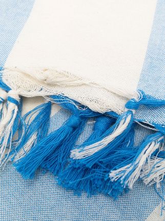 striped fringed beach towel展示图