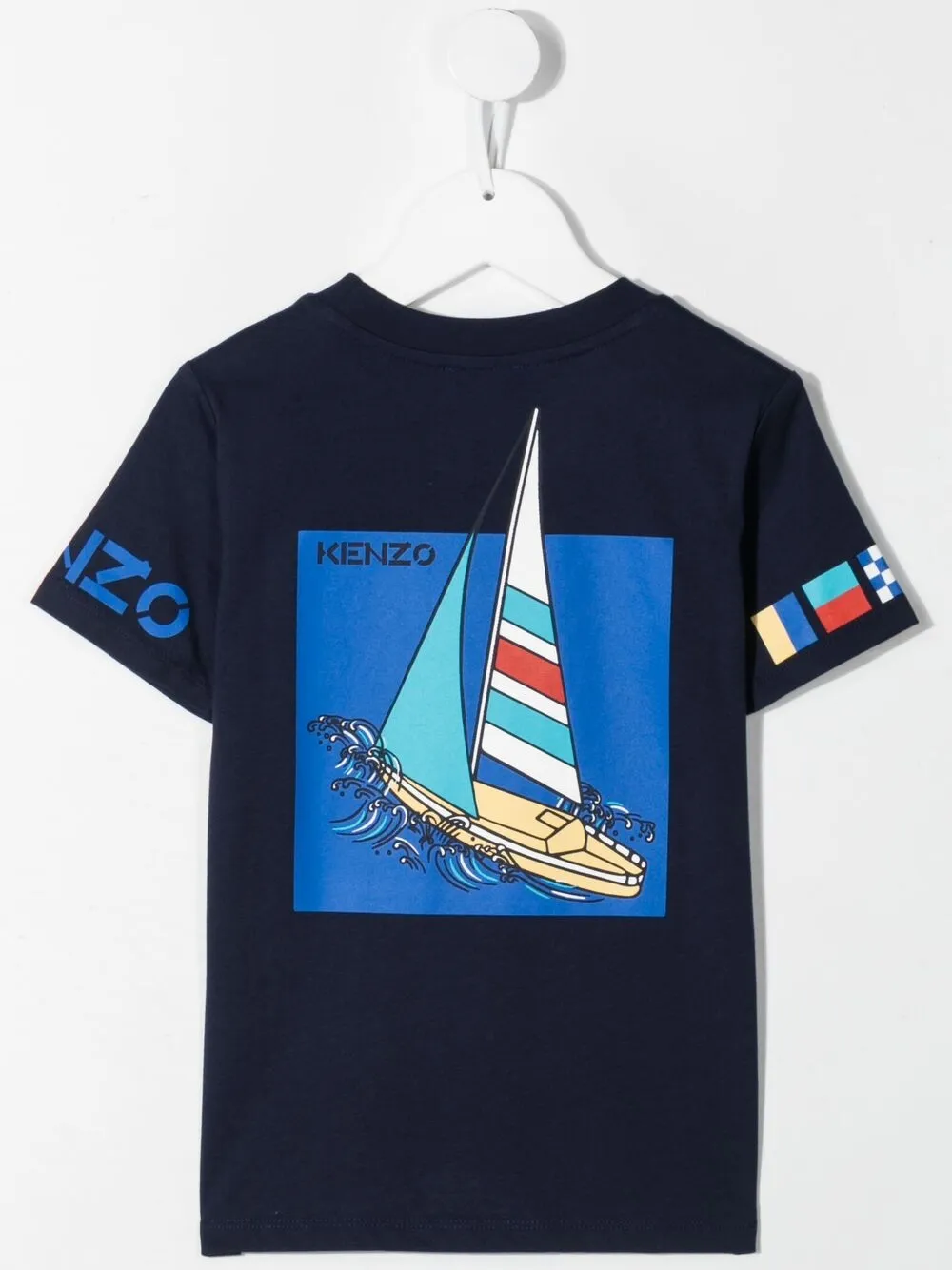 фото Kenzo kids футболка с графичным принтом