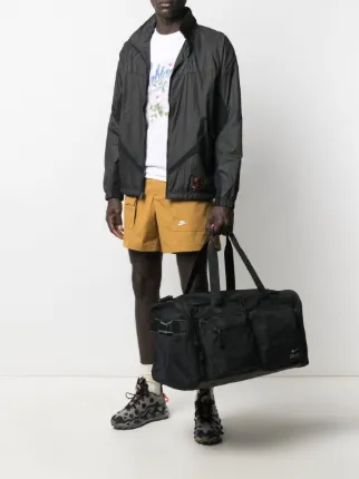 Swoosh-print multi-pocket travel bag展示图