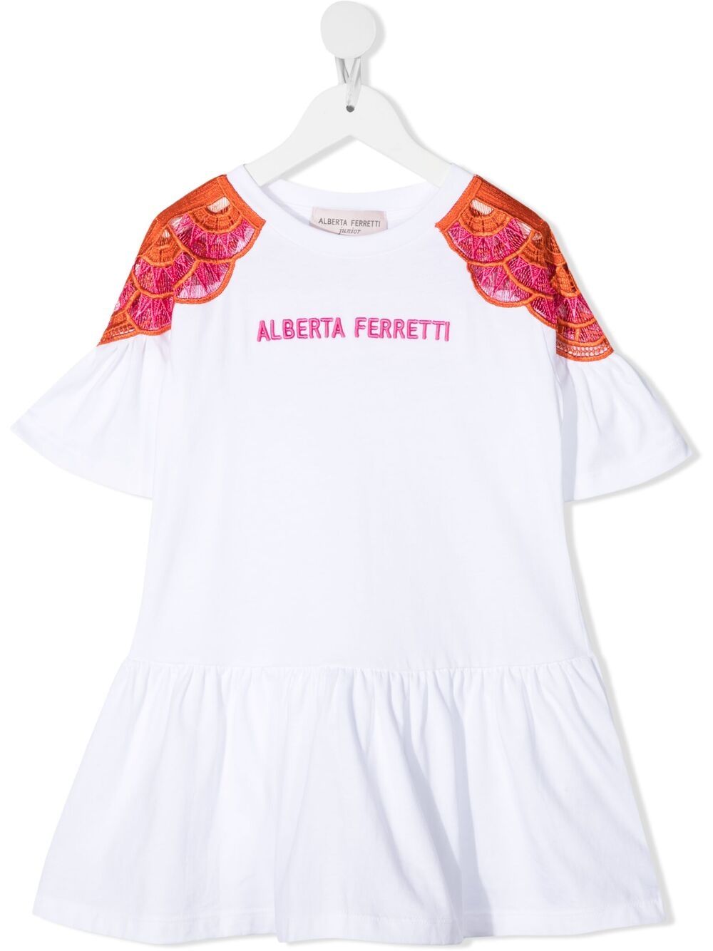 ALBERTA FERRETTI LOGO EMBROIDERED TOP