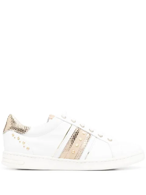 Geox tenis con paneles metalizados