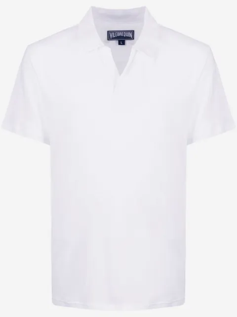 Vilebrequin open-collar linen polo shirt