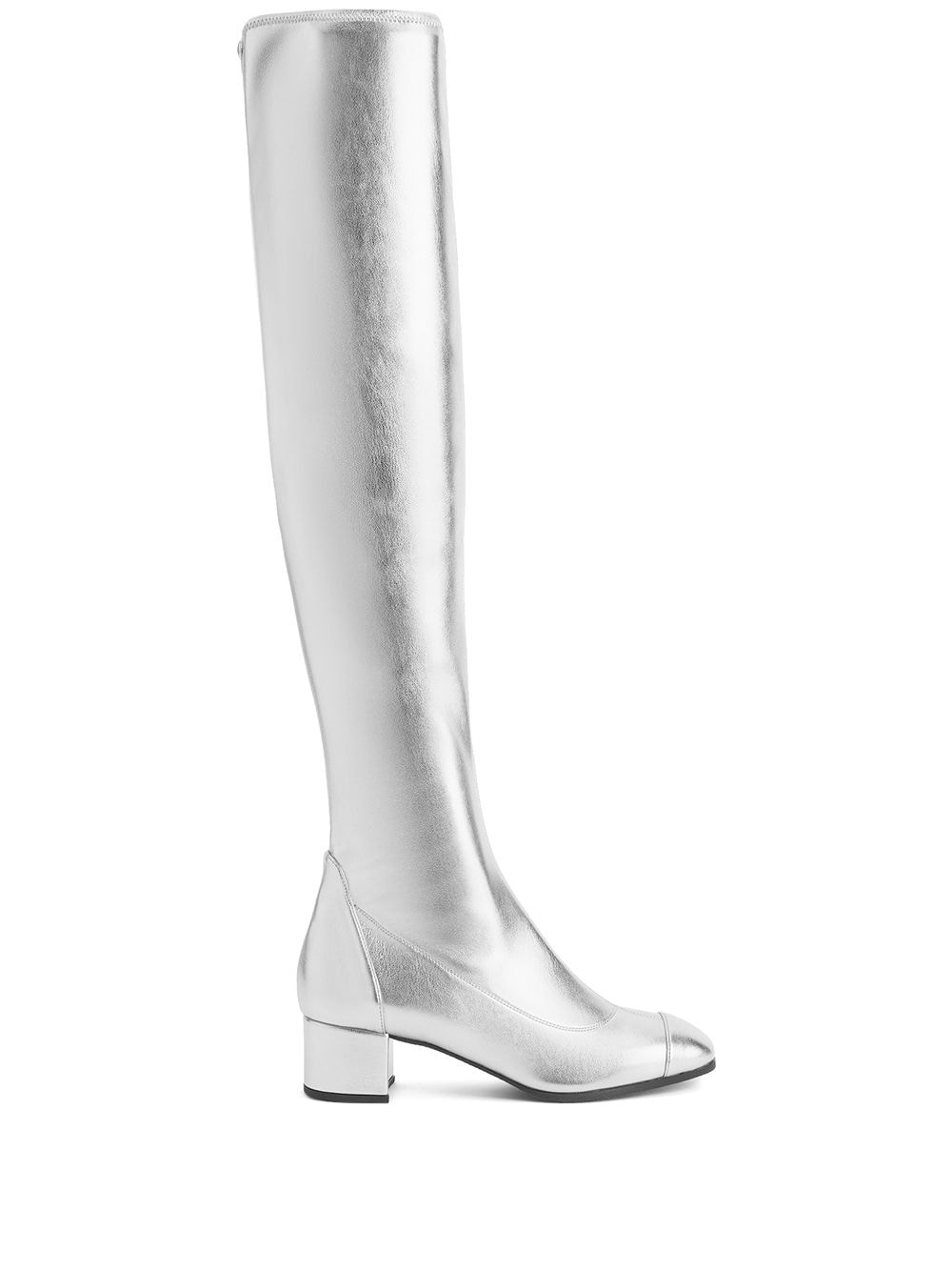 Giuseppe Zanotti Nicolly Thigh-high Boots In Silver