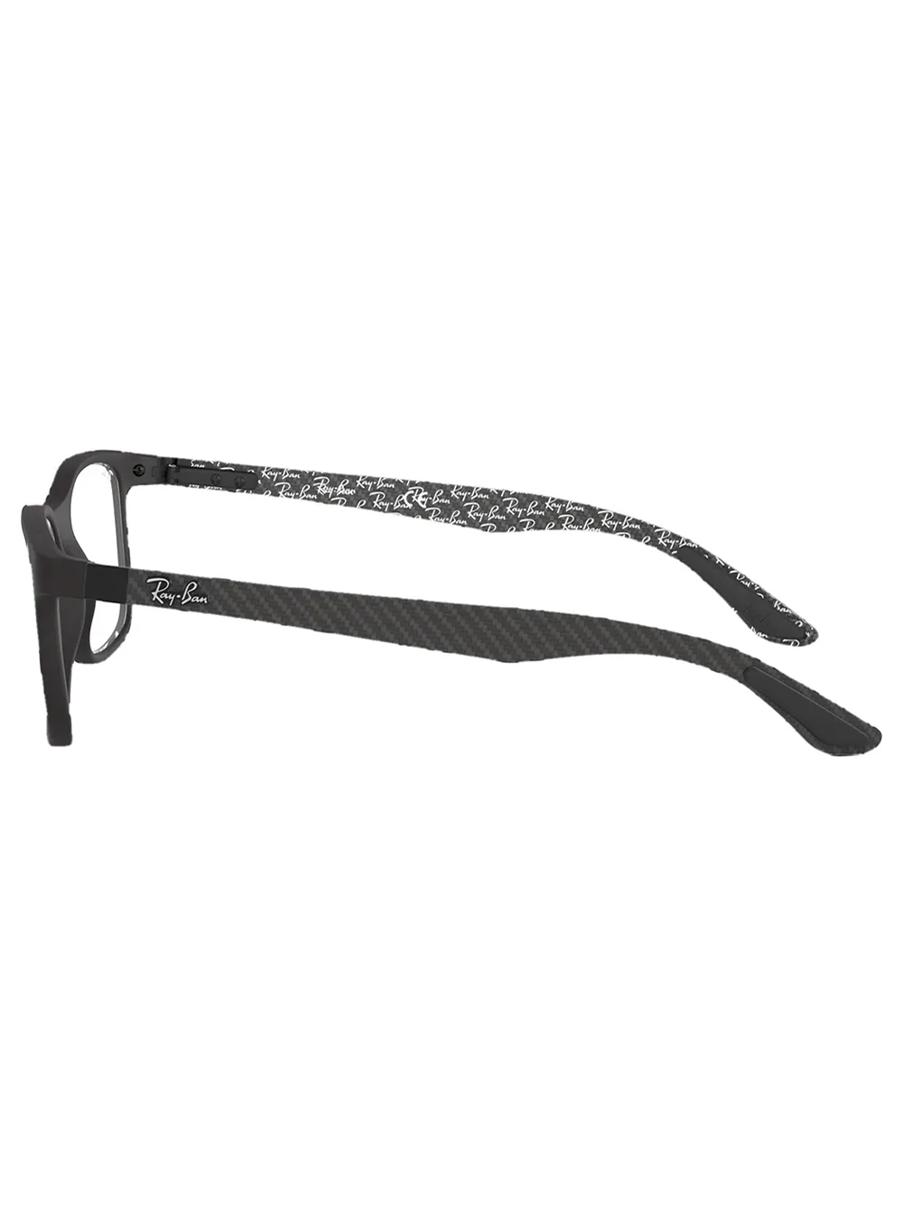  Ray Ban Brille Mit Eckigem Gestell   Weiß 