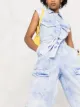 Stella McCartney acid-wash belted jumpsuit