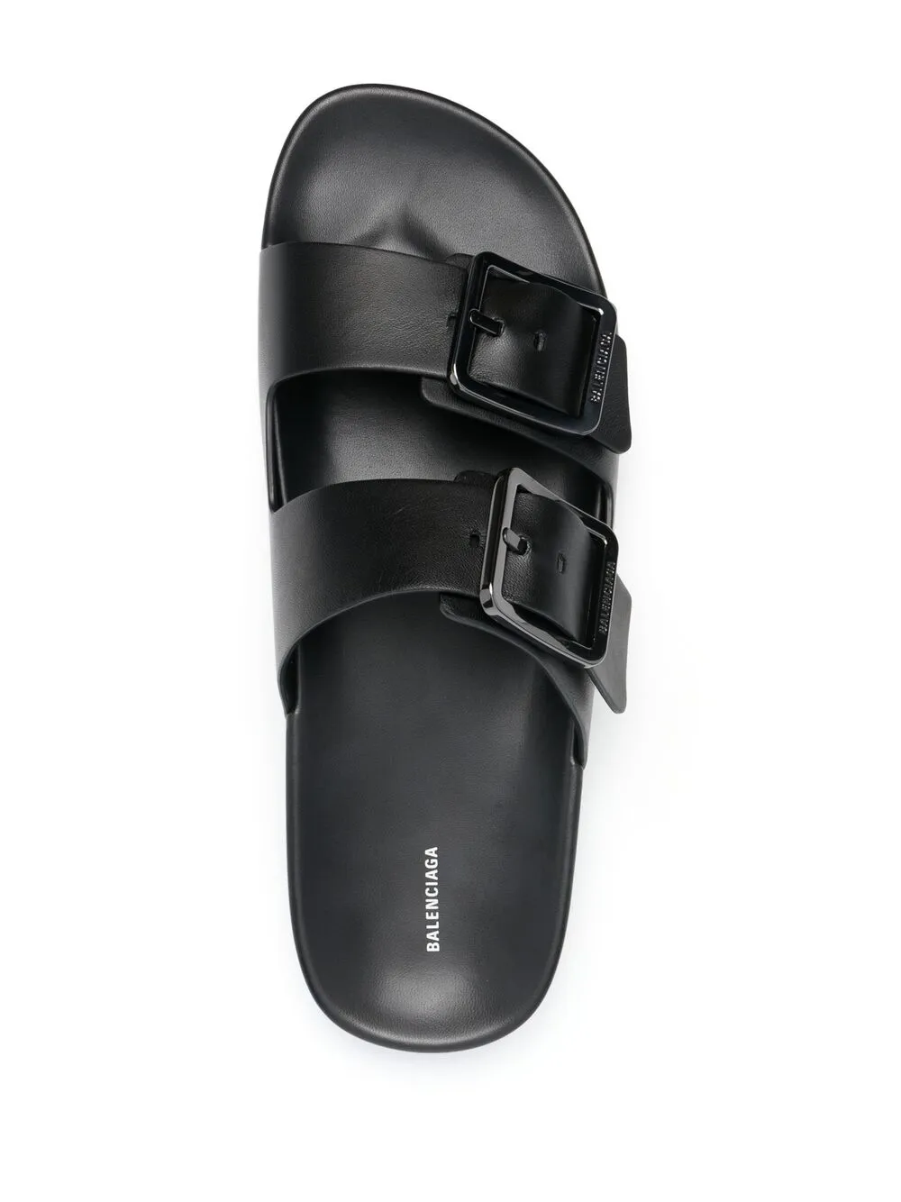 Balenciaga Mallorca leren sandalen Zwart