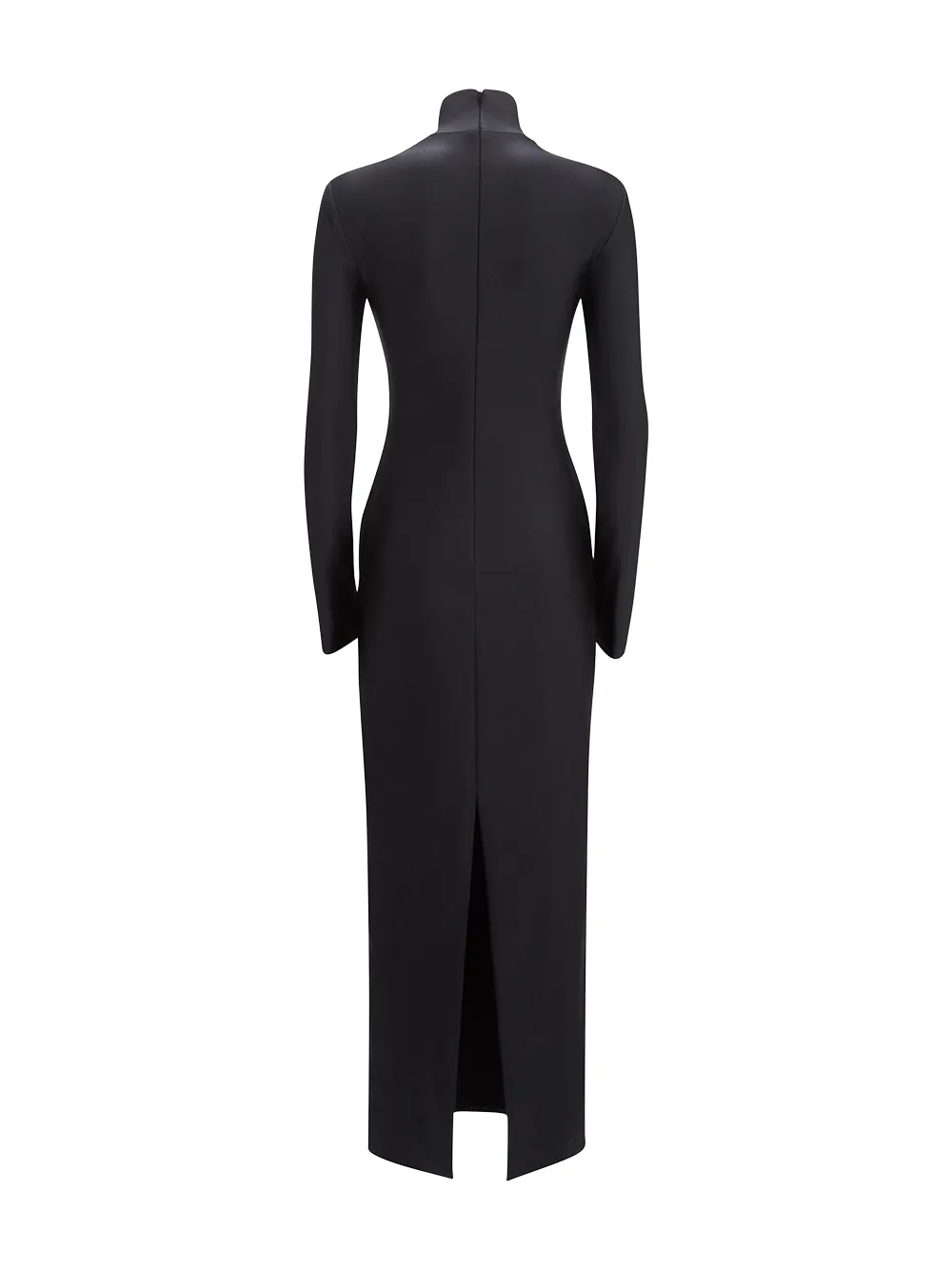 Image 2 of Alexander Wang crystal-logo long-sleeve maxi dress