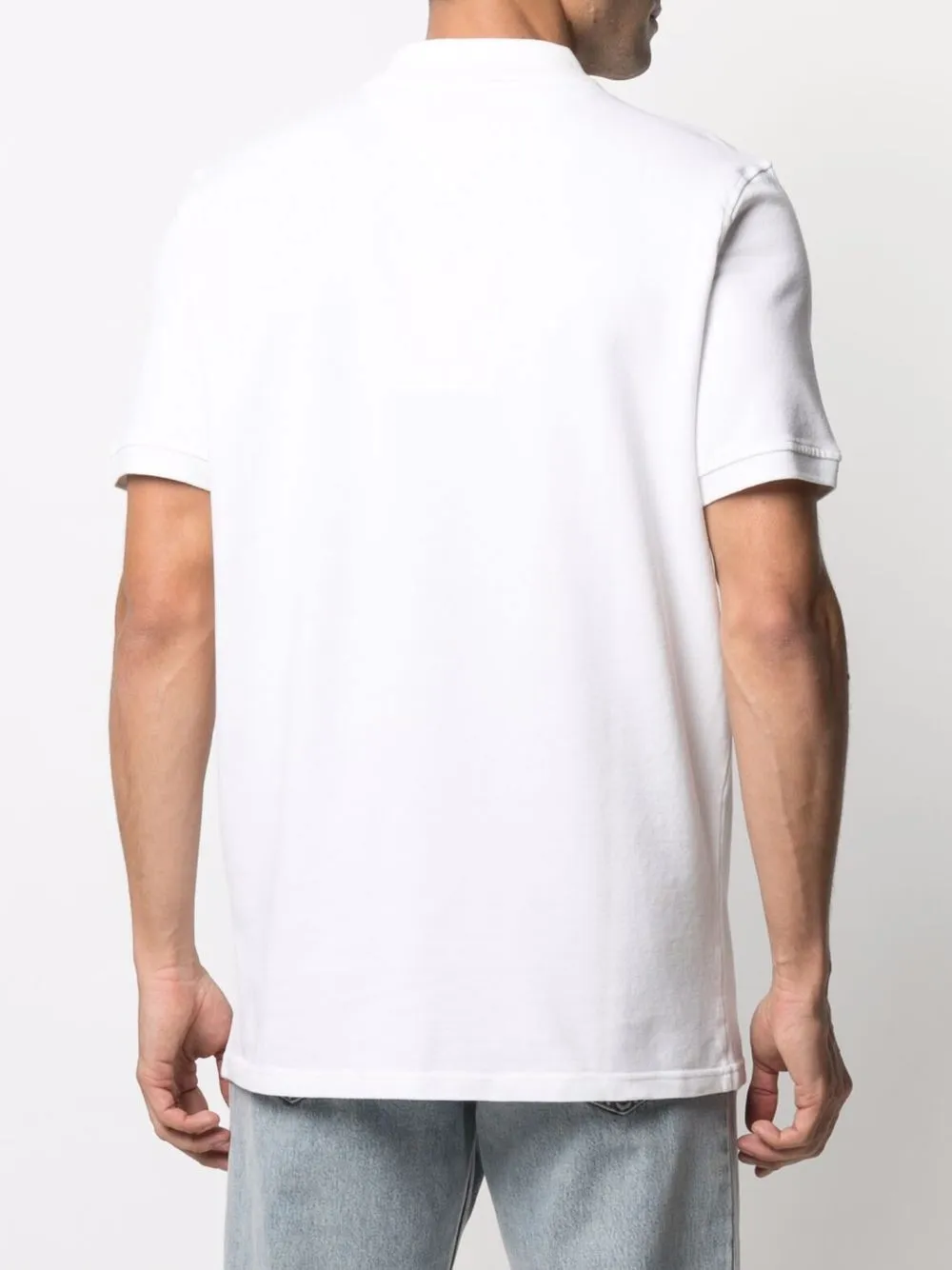 фото Kenzo рубашка поло с нашивкой tiger и короткими рукавами