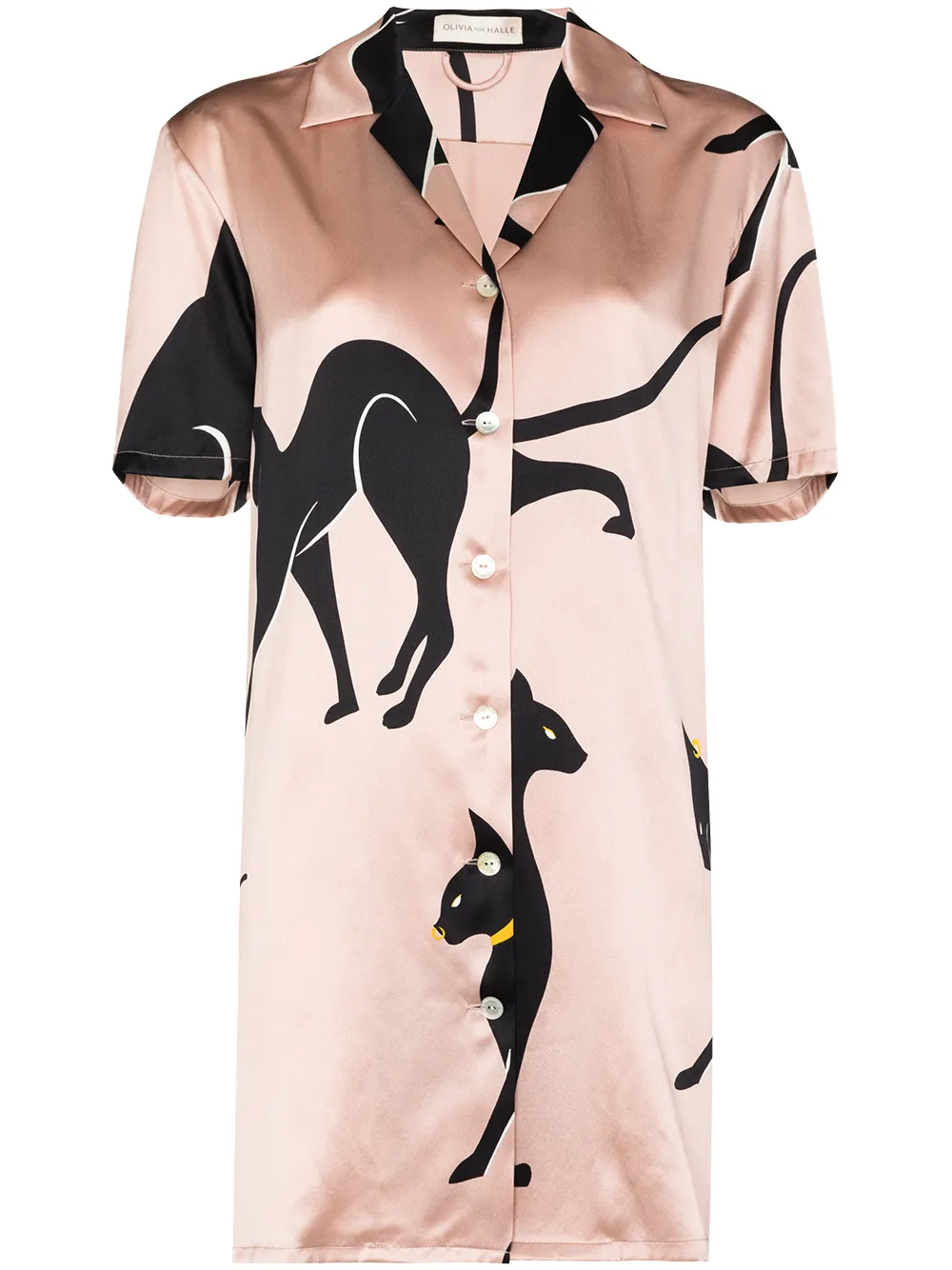 Olivia von Halle OLIVIA VH AMIKA LNG SLV SHRT DRS SIA PN