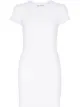 Image 1 of alexanderwang.t logo-jacquard short-sleeve minidress