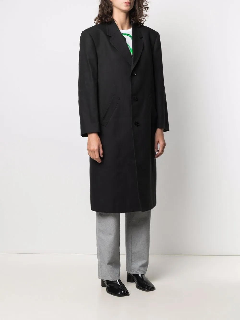 фото Maison margiela однобортное пальто