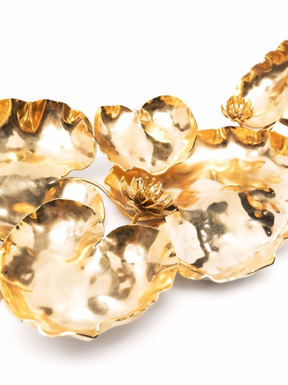 Shop Goossens Water Lily Sundries Tray In Gold