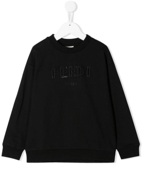 Fendi Kids logo lettering sweatshirt