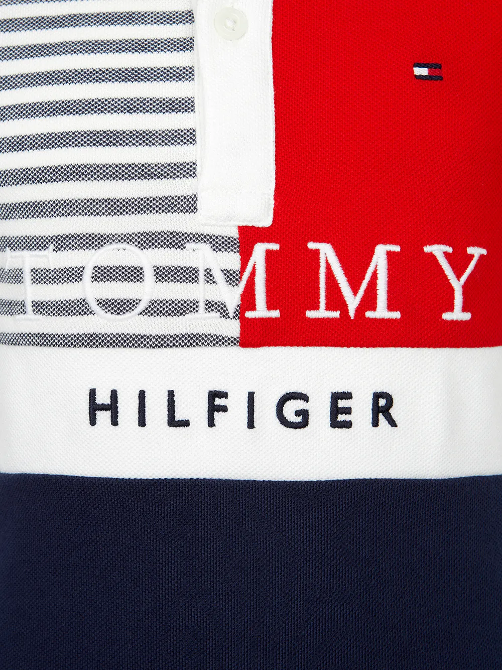 фото Tommy hilfiger рубашка поло с вышитым логотипом