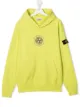 Image 1 of Stone Island Junior logo-patch sleeve hoodie