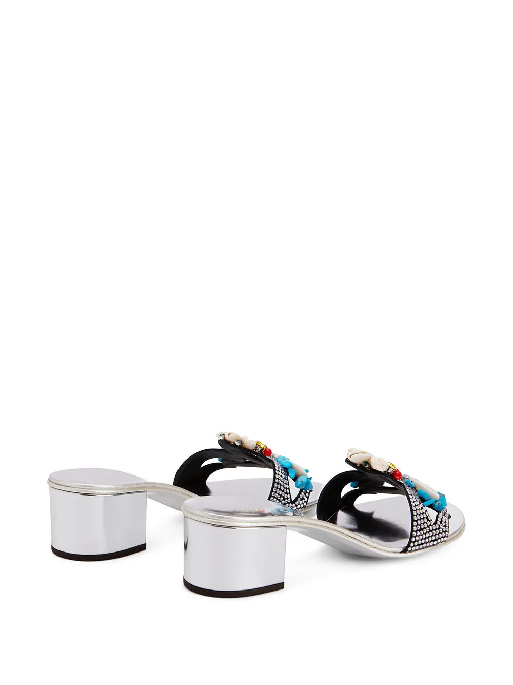 GIUSEPPE ZANOTTI TURCHESITE 40MM SANDALS