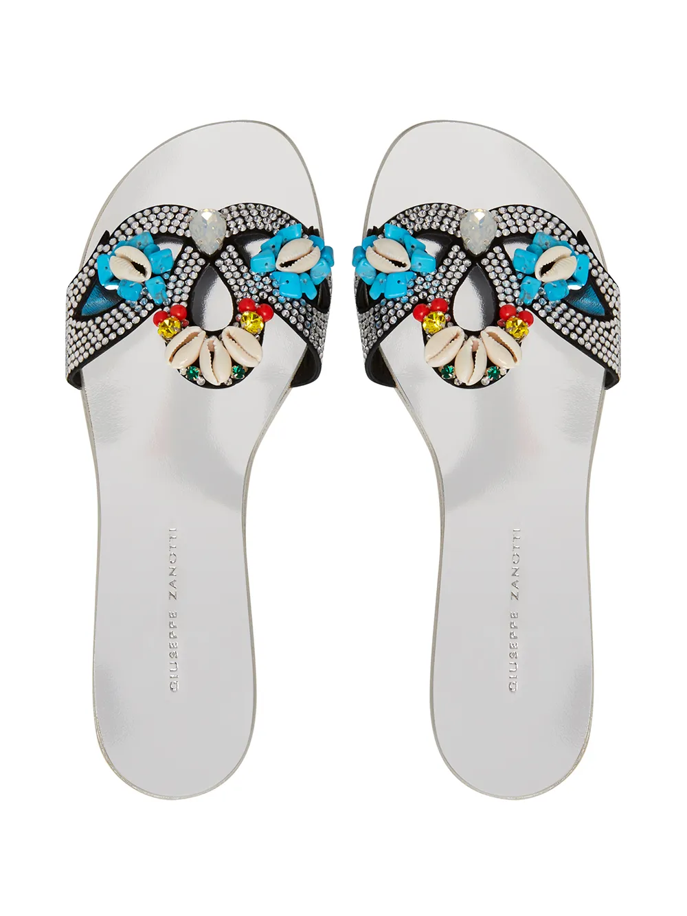 GIUSEPPE ZANOTTI TURCHESITE 40MM SANDALS