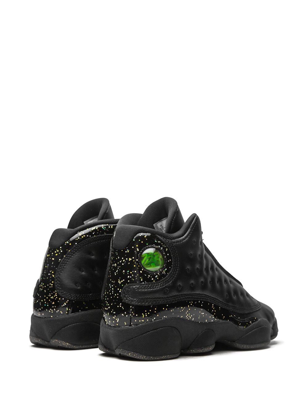 Shop Jordan Air  13 "gold Glitter" Sneakers In Black