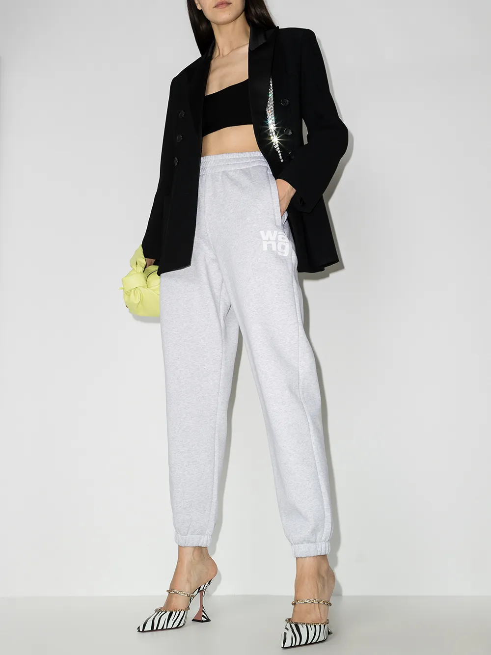 фото Alexander wang спортивные брюки с тисненым логотипом