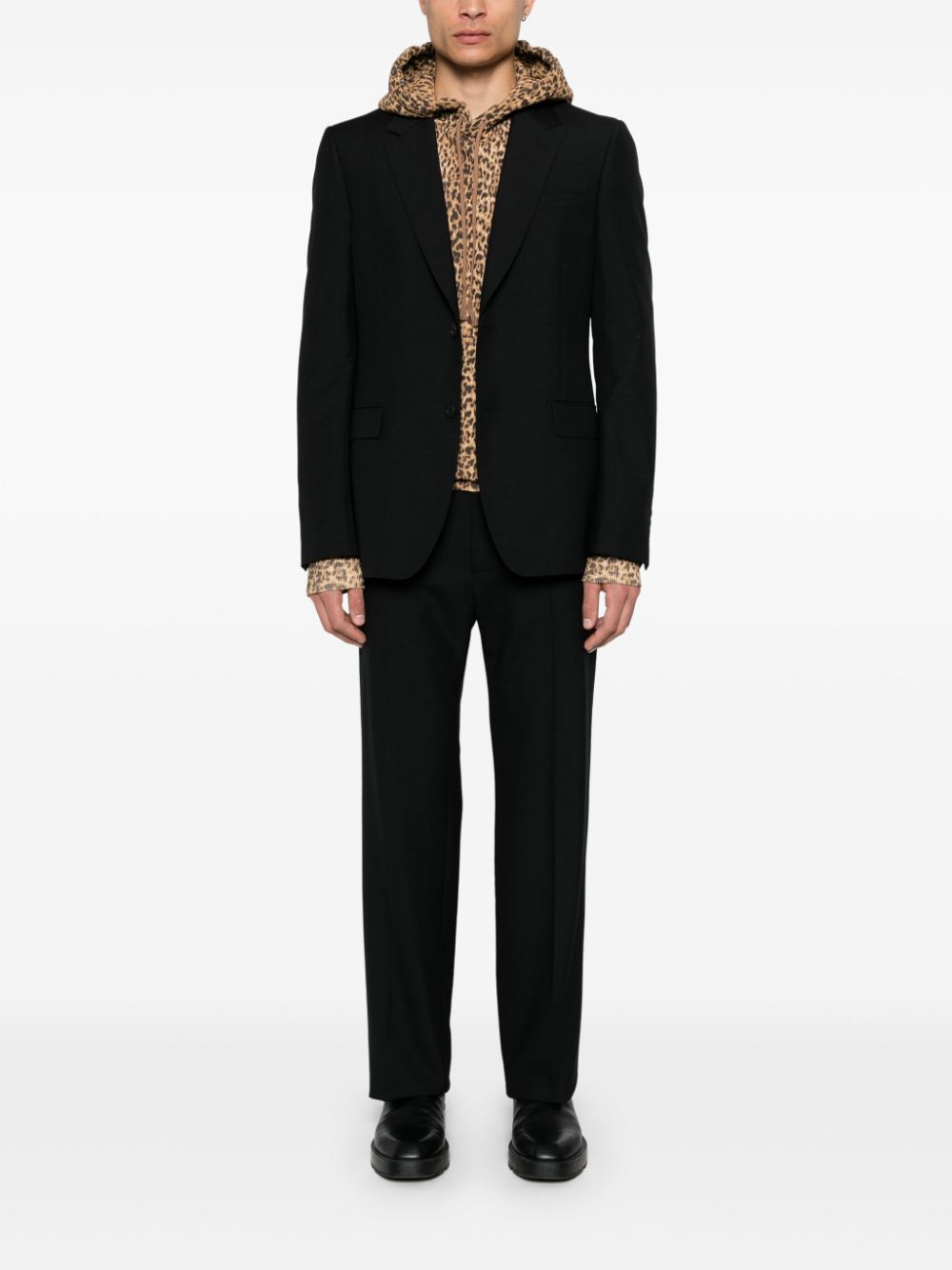 Alexander McQueen single-breasted suit jacket - Black